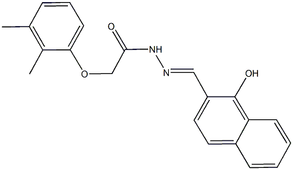 2-(2,3-dimethylphenoxy)-N'-[(1-hydroxy-2-naphthyl)methylene]acetohydrazide Struktur