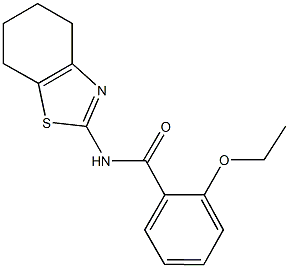 2-ethoxy-N-(4,5,6,7-tetrahydro-1,3-benzothiazol-2-yl)benzamide Struktur