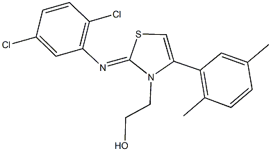 2-(2-[(2,5-dichlorophenyl)imino]-4-(2,5-dimethylphenyl)-1,3-thiazol-3(2H)-yl)ethanol Struktur