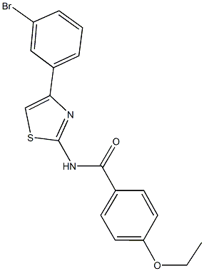 N-[4-(3-bromophenyl)-1,3-thiazol-2-yl]-4-ethoxybenzamide Struktur