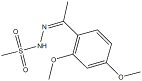 N'-[1-(2,4-dimethoxyphenyl)ethylidene]methanesulfonohydrazide Struktur