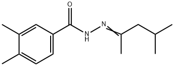 N'-(1,3-dimethylbutylidene)-3,4-dimethylbenzohydrazide Struktur