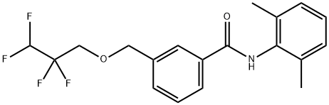 N-(2,6-dimethylphenyl)-3-[(2,2,3,3-tetrafluoropropoxy)methyl]benzamide Struktur