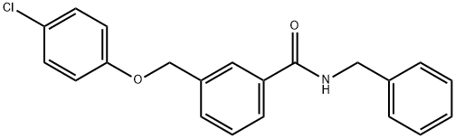 N-benzyl-3-[(4-chlorophenoxy)methyl]benzamide Struktur