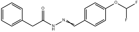 N'-[4-(difluoromethoxy)benzylidene]-2-phenylacetohydrazide Struktur