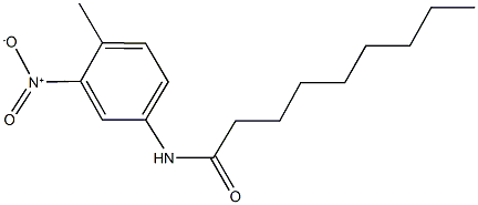 N-{3-nitro-4-methylphenyl}nonanamide Struktur