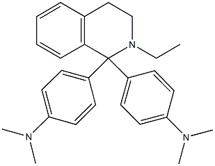 N-(4-{1-[4-(dimethylamino)phenyl]-2-ethyl-1,2,3,4-tetrahydro-1-isoquinolinyl}phenyl)-N,N-dimethylamine Struktur