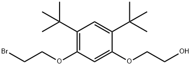 2-[5-(2-bromoethoxy)-2,4-ditert-butylphenoxy]ethanol Struktur