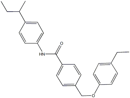 N-(4-sec-butylphenyl)-4-[(4-ethylphenoxy)methyl]benzamide Struktur