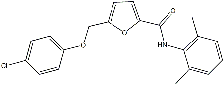 5-[(4-chlorophenoxy)methyl]-N-(2,6-dimethylphenyl)-2-furamide Struktur