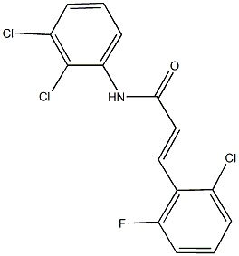 3-(2-chloro-6-fluorophenyl)-N-(2,3-dichlorophenyl)acrylamide Struktur