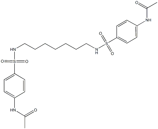 N-[4-({[7-({[4-(acetylamino)phenyl]sulfonyl}amino)heptyl]amino}sulfonyl)phenyl]acetamide|