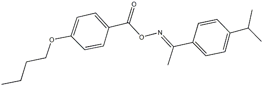 1-(4-isopropylphenyl)ethanone O-(4-butoxybenzoyl)oxime Struktur