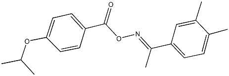 1-(3,4-dimethylphenyl)ethanone O-(4-isopropoxybenzoyl)oxime Struktur