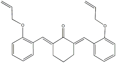 2,6-bis[2-(allyloxy)benzylidene]cyclohexanone Struktur