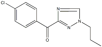 (4-chlorophenyl)(1-propyl-1H-1,2,4-triazol-3-yl)methanone Struktur