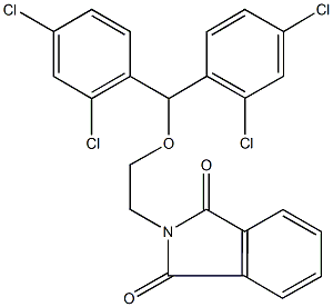 2-{2-[bis(2,4-dichlorophenyl)methoxy]ethyl}-1H-isoindole-1,3(2H)-dione Struktur