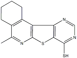 5-methyl-1,2,3,4-tetrahydropyrimido[4',5':4,5]thieno[2,3-c]isoquinoline-8-thiol Struktur