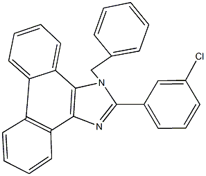 1-benzyl-2-(3-chlorophenyl)-1H-phenanthro[9,10-d]imidazole Struktur