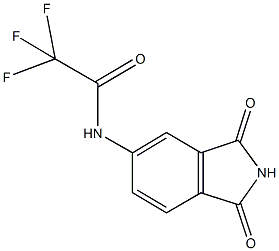 N-(1,3-dioxo-2,3-dihydro-1H-isoindol-5-yl)-2,2,2-trifluoroacetamide Struktur