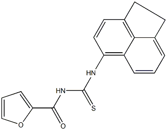 N-(1,2-dihydro-5-acenaphthylenyl)-N'-(2-furoyl)thiourea Struktur