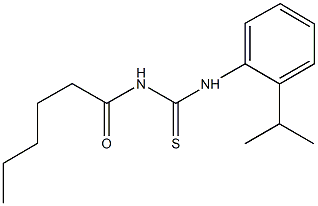 N-hexanoyl-N'-(2-isopropylphenyl)thiourea Struktur