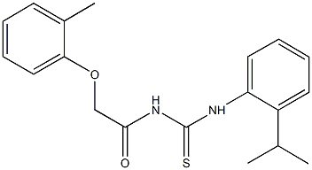 N-(2-isopropylphenyl)-N'-[(2-methylphenoxy)acetyl]thiourea Struktur