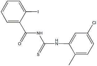 N-(5-chloro-2-methylphenyl)-N'-(2-iodobenzoyl)thiourea Struktur