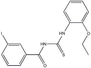 N-(2-ethoxyphenyl)-N'-(3-iodobenzoyl)thiourea Struktur