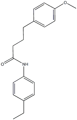 N-(4-ethylphenyl)-4-(4-methoxyphenyl)butanamide Struktur