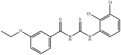 N-(2,3-dichlorophenyl)-N'-(3-ethoxybenzoyl)thiourea Struktur