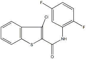 3-chloro-N-(2,5-difluorophenyl)-1-benzothiophene-2-carboxamide Struktur