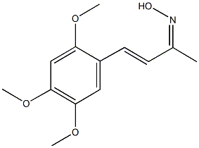 4-(2,4,5-trimethoxyphenyl)-3-buten-2-one oxime Struktur