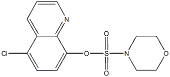 5-chloro-8-quinolinyl 4-morpholinesulfonate Struktur