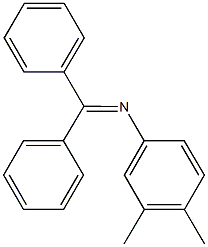 N-(3,4-dimethylphenyl)-N-(diphenylmethylene)amine Struktur