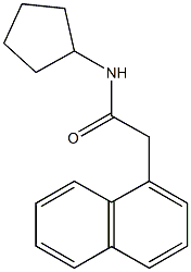 N-cyclopentyl-2-(1-naphthyl)acetamide Struktur