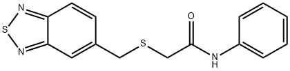 2-[(2,1,3-benzothiadiazol-5-ylmethyl)sulfanyl]-N-phenylacetamide Struktur