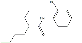 N-(2-bromo-4-methylphenyl)-2-ethylhexanamide Struktur