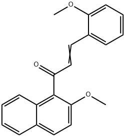 1-(2-methoxy-1-naphthyl)-3-(2-methoxyphenyl)-2-propen-1-one Struktur