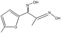 1-(5-methyl-2-furyl)-1,2-propanedione dioxime Struktur