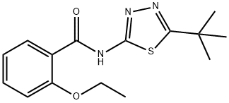 N-(5-tert-butyl-1,3,4-thiadiazol-2-yl)-2-ethoxybenzamide Struktur