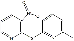 3-nitro-2-[(6-methylpyridin-2-yl)thio]pyridine Struktur