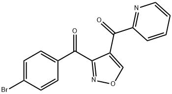 [3-(4-bromobenzoyl)-4-isoxazolyl](2-pyridinyl)methanone Struktur