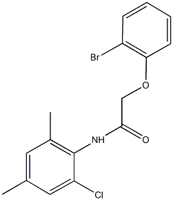 2-(2-bromophenoxy)-N-(2-chloro-4,6-dimethylphenyl)acetamide Struktur