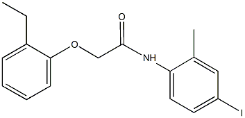 2-(2-ethylphenoxy)-N-(4-iodo-2-methylphenyl)acetamide Struktur