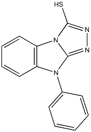 9-phenyl-9H-[1,2,4]triazolo[4,3-a]benzimidazol-3-yl hydrosulfide Struktur