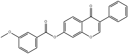 4-oxo-3-phenyl-4H-chromen-7-yl 3-methoxybenzoate Struktur