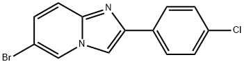 6-bromo-2-(4-chlorophenyl)imidazo[1,2-a]pyridine Struktur