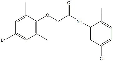 2-(4-bromo-2,6-dimethylphenoxy)-N-(5-chloro-2-methylphenyl)acetamide Struktur