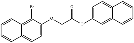 2-naphthyl [(1-bromo-2-naphthyl)oxy]acetate Struktur